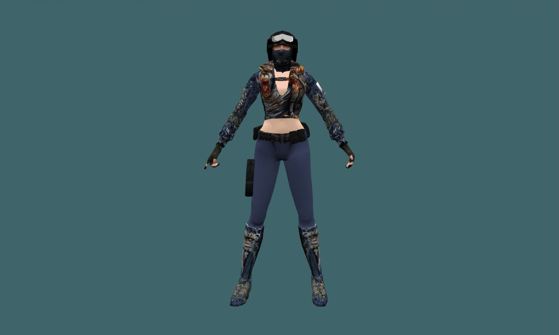 HardCore - Human Model - front - GoldSrc Studio preview