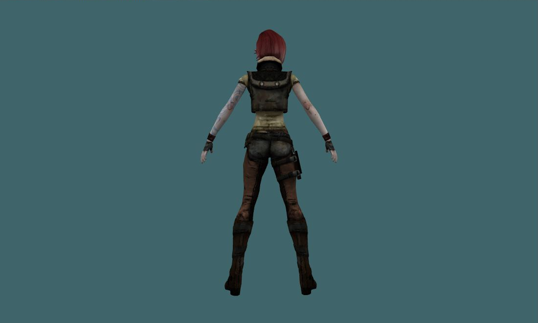 Lilith - Human Model - back - GoldSrc Studio preview