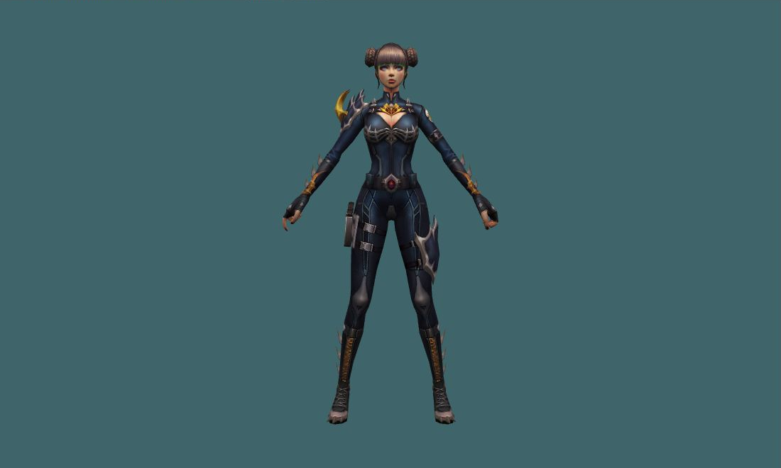 Dorothy (Dark Knight) - Human Model - front - GoldSrc Studio preview