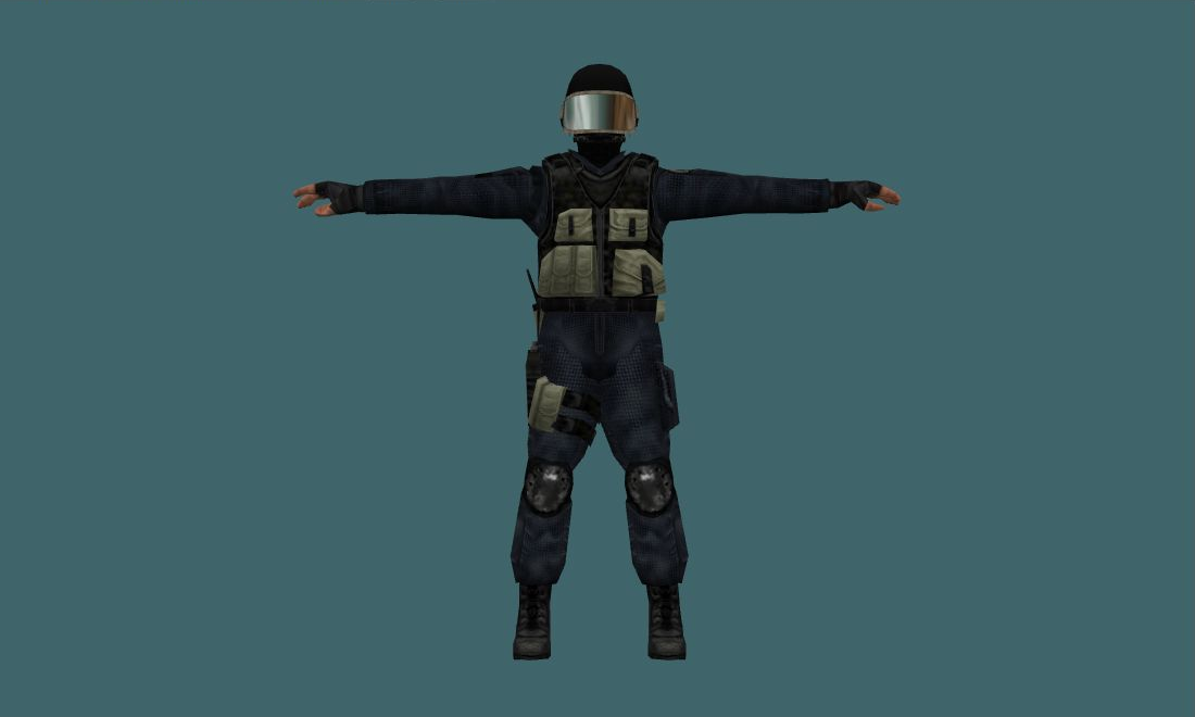 gign — gign — Human Model - front - GoldSrc Studio preview