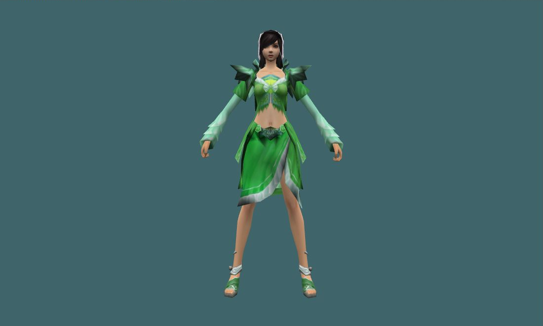 green (Green) - Human Model - front - GoldSrc Studio preview