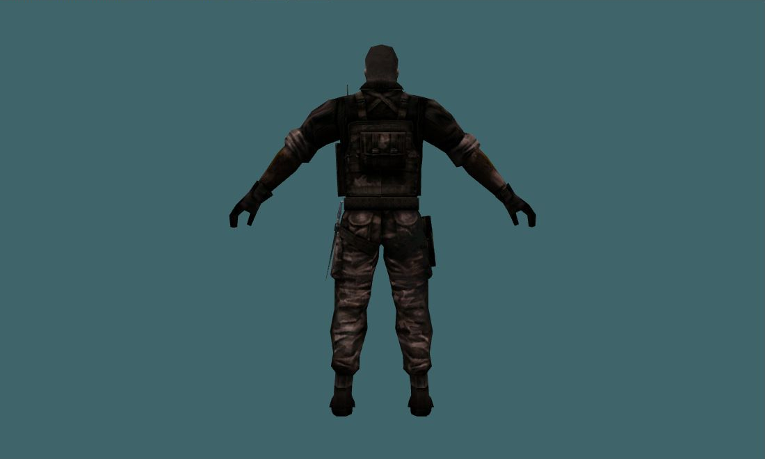 OMOHZombieBL - Zombie - back - GoldSrc Studio preview