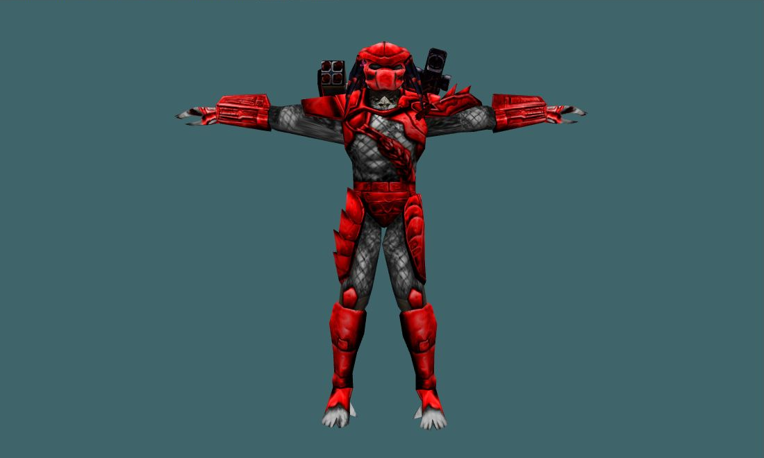 Predator Red Bersek - Human Model - front - GoldSrc Studio preview