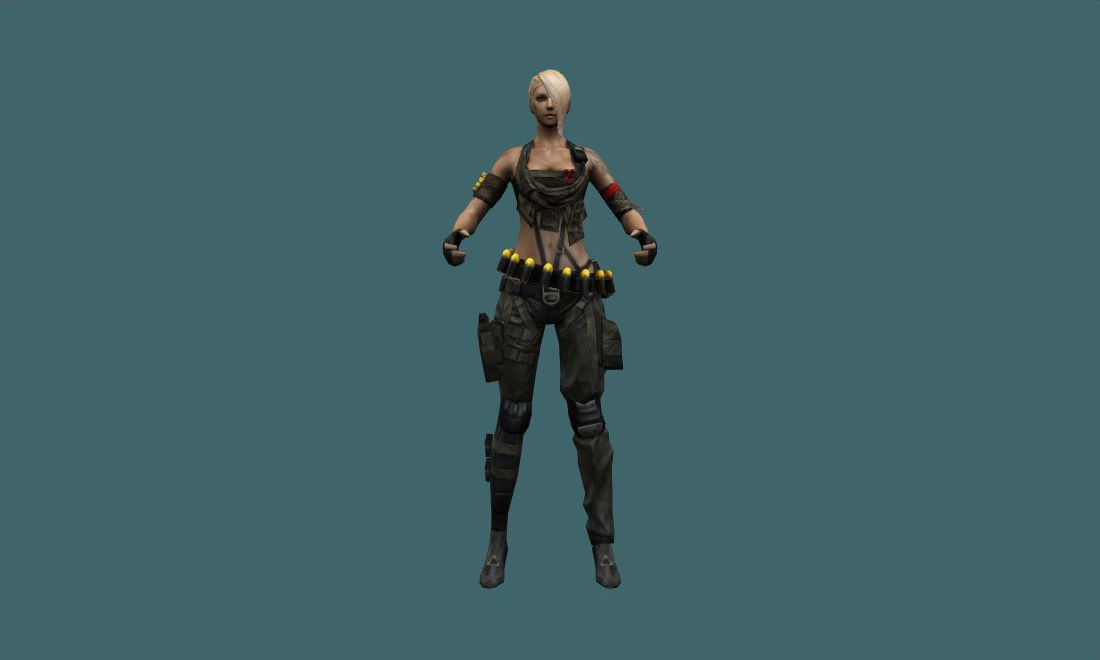 Alice Ranger - Human Model - front - GoldSrc Studio preview