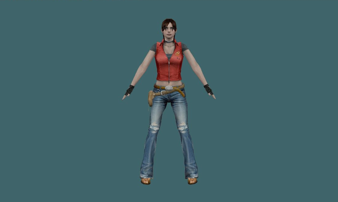 RE TDC Claire Redfield — Human Model - front - GoldSrc Studio preview