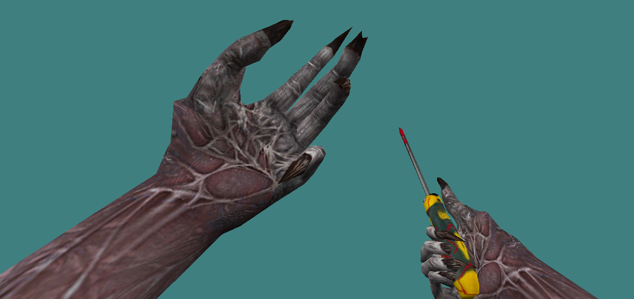 Zombie Knife #172 - clean zombie hands/claws viewmodel preview