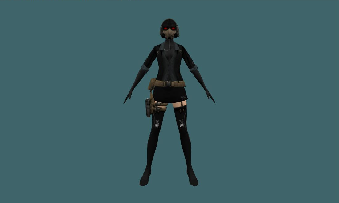 Black Elite - Human Model - front - GoldSrc Studio preview