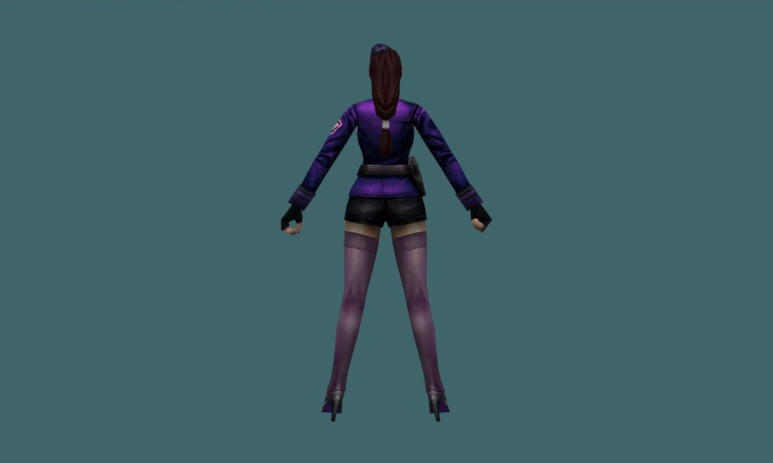 Sergeant (Purple) - Human Model - back - GoldSrc Studio preview