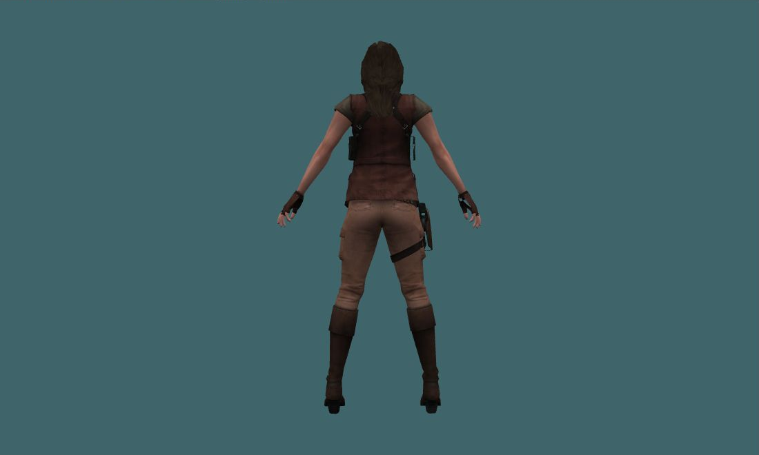 Alice - Human Model - back - GoldSrc Studio preview