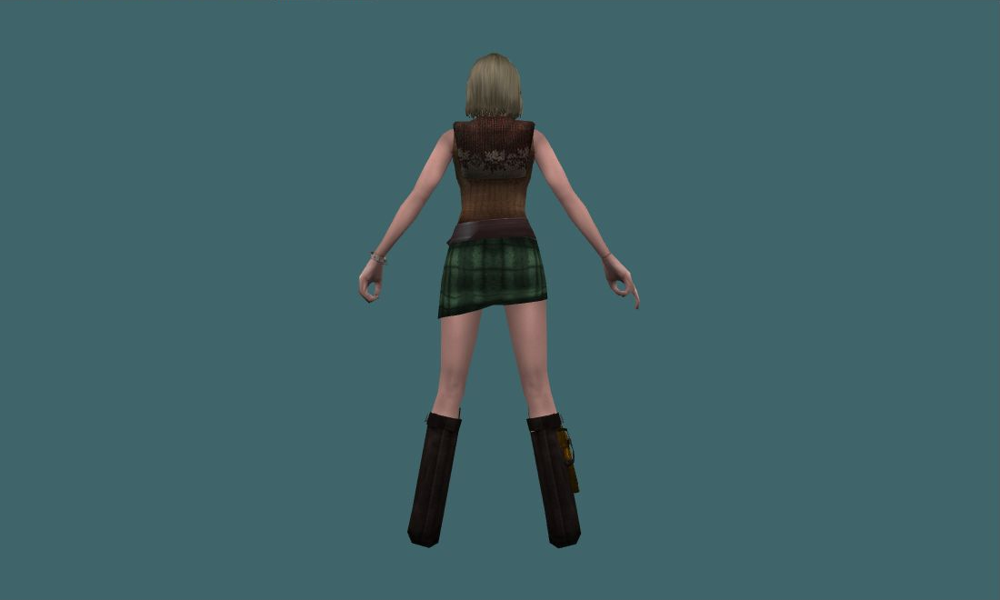 Ashley Graham - Human Model - back - GoldSrc Studio preview