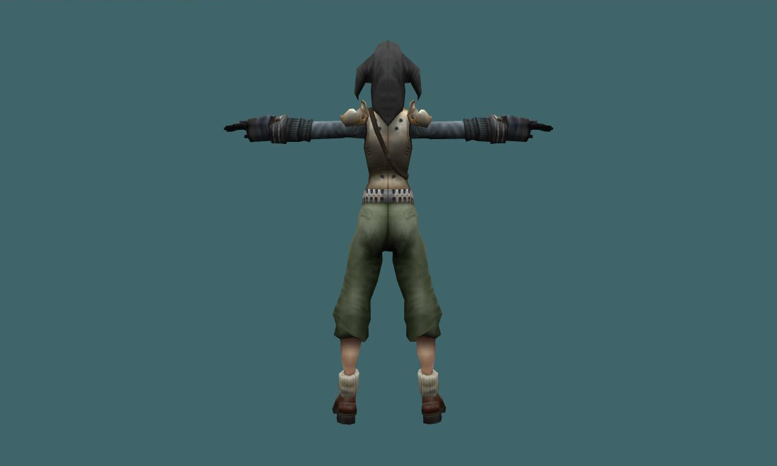 piratka - Human Model - back - GoldSrc Studio preview