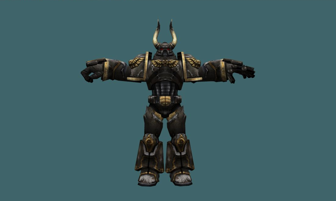 Chaos Space Marine - Human Model - front - GoldSrc Studio preview