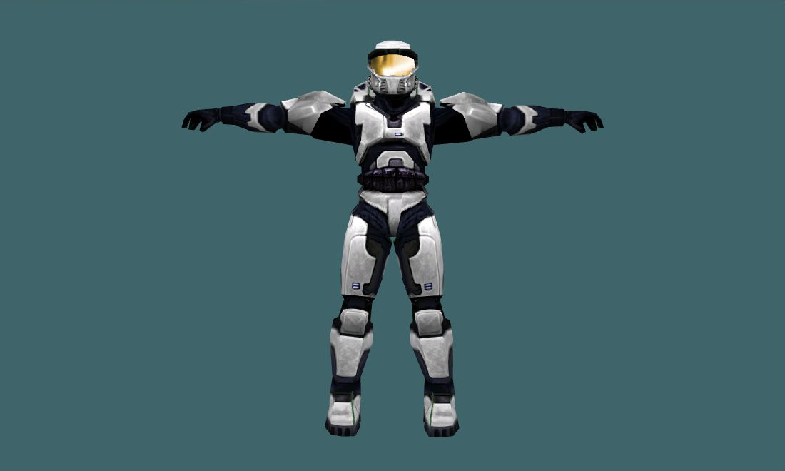 Halo player model — gsg9 — Human Model - front - GoldSrc Studio preview
