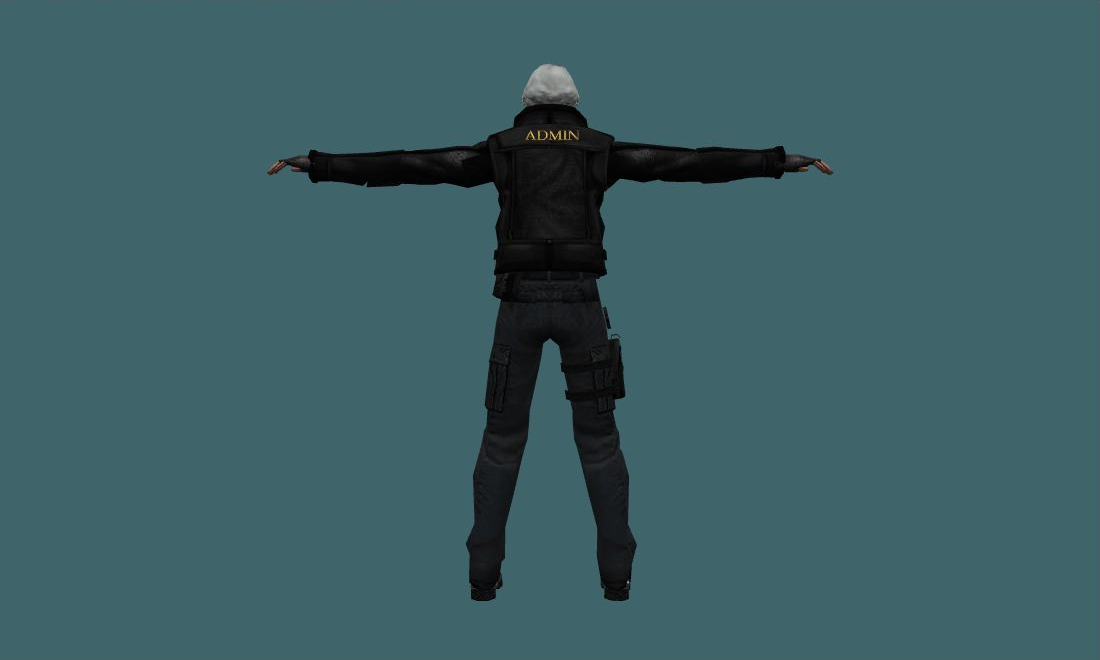 admin - Human Model - back - GoldSrc Studio preview