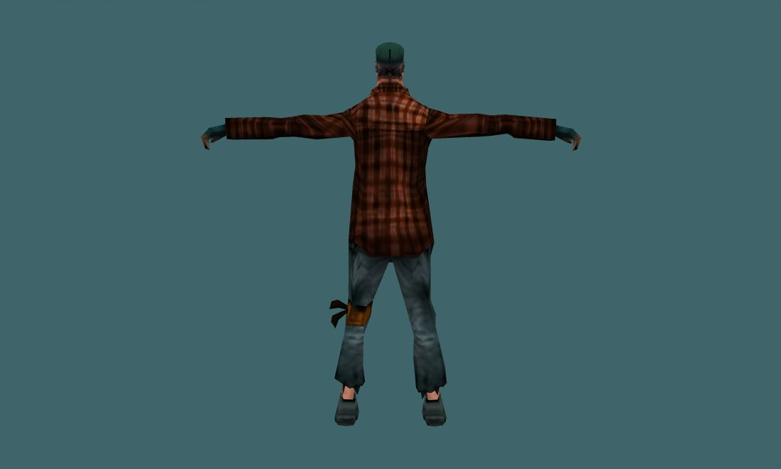 Homeless - Human Model - back - GoldSrc Studio preview