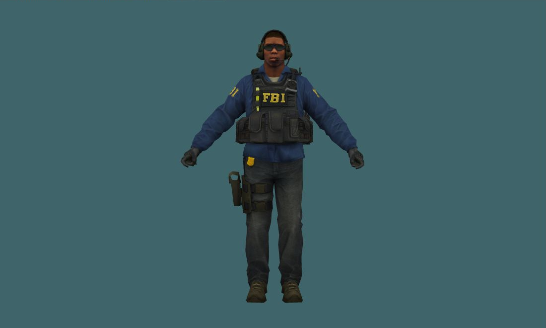 gsg9 — gsg9 — Human Model - front - GoldSrc Studio preview