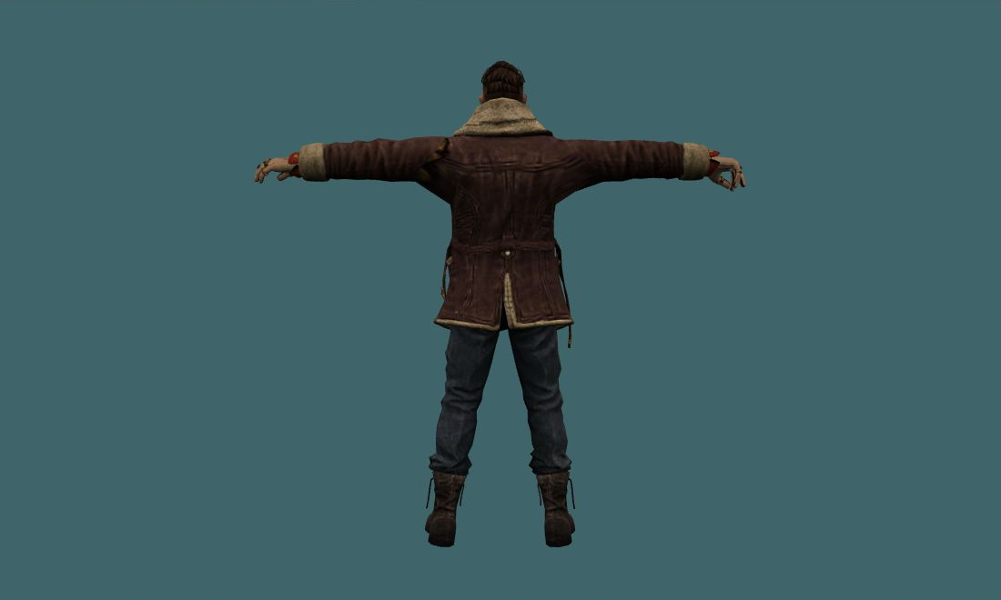 Karachenko - Human Model - back - GoldSrc Studio preview