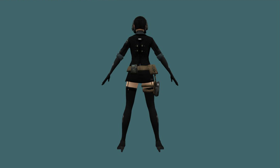 Black Elite - Human Model - back - GoldSrc Studio preview
