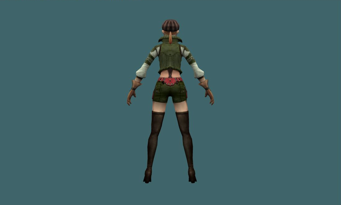 SteamPunk - Human Model - back - GoldSrc Studio preview