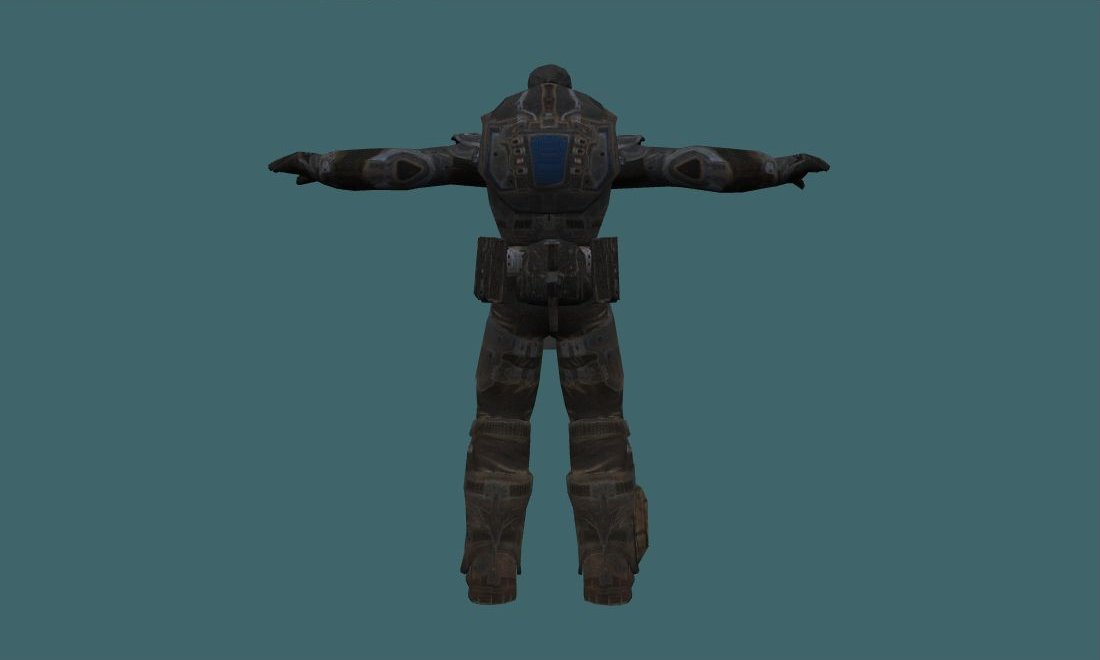 Marcus Fenix - Human Model - back - GoldSrc Studio preview