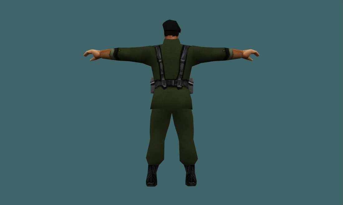 Cuban Terrorist - Human Model - back - GoldSrc Studio preview