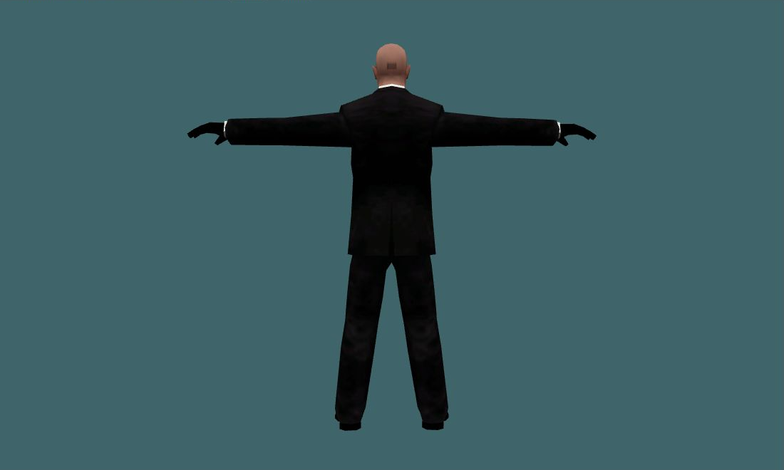 Agent 47 - Human Model - back - GoldSrc Studio preview
