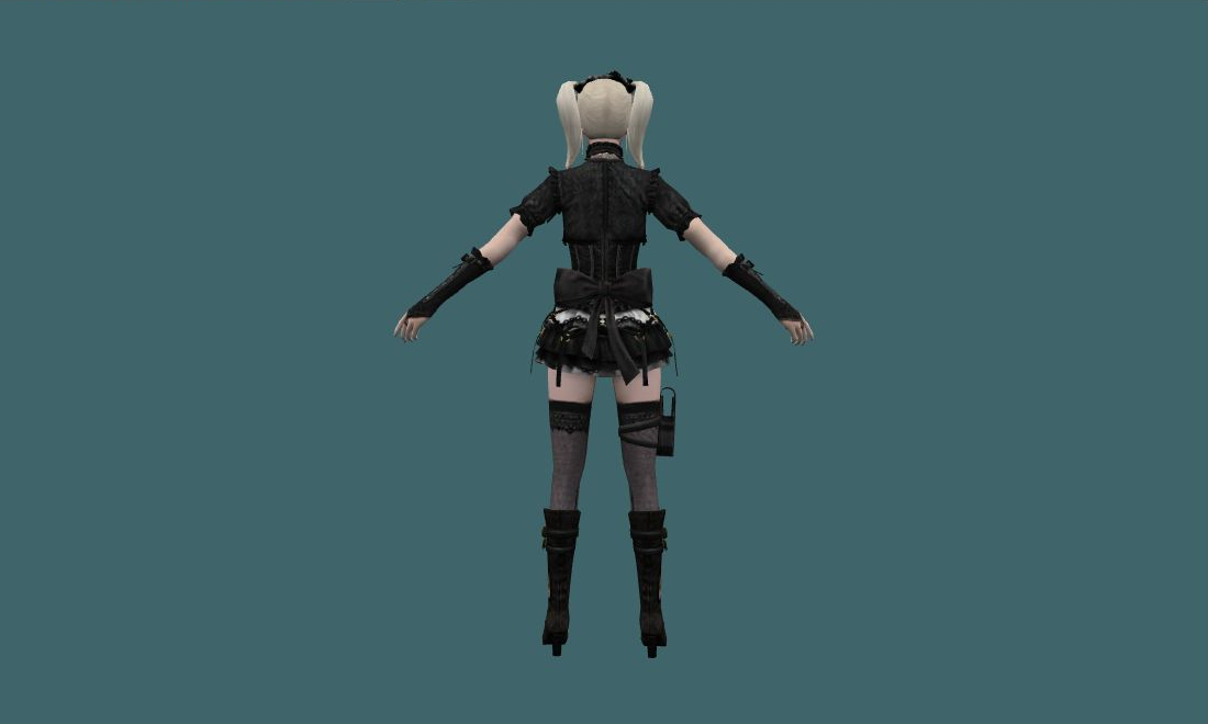 arctic - Human Model - back - GoldSrc Studio preview