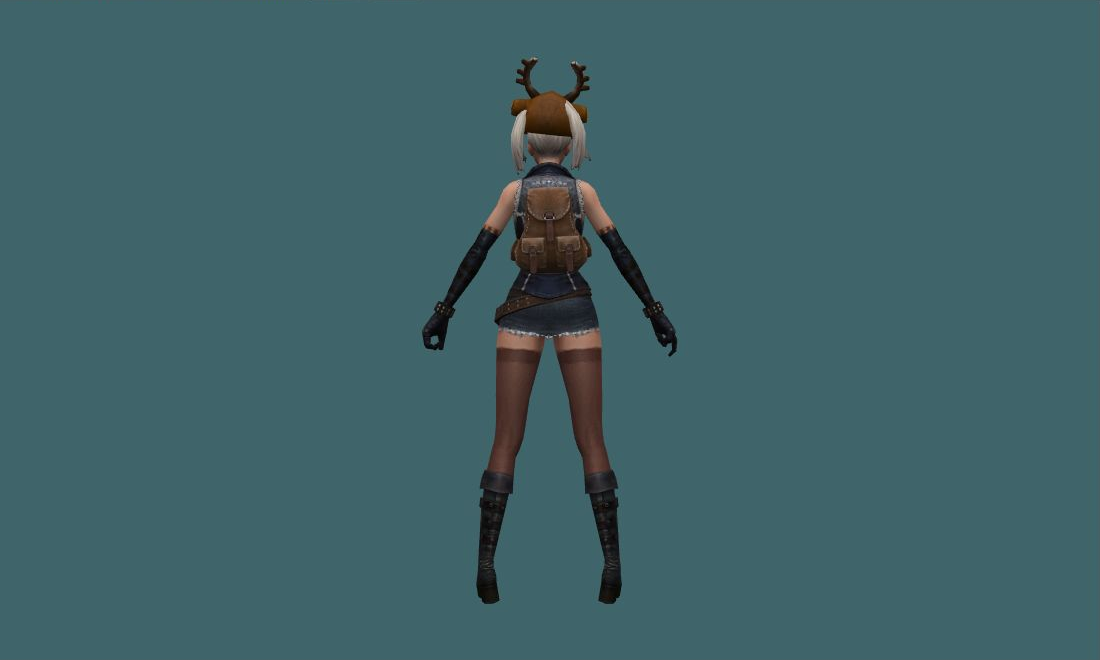 Pirate Xmas - Human Model - back - GoldSrc Studio preview