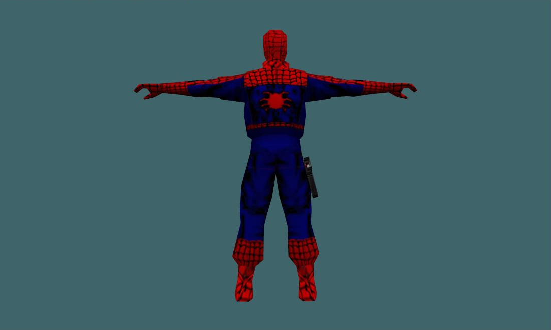 Spider-Man - Human Model - back - GoldSrc Studio preview