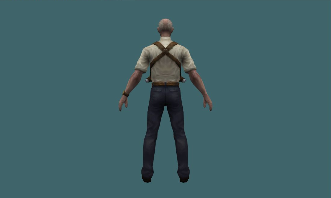 Master Craftsman Henry Stoner - Human Model - back - GoldSrc Studio preview