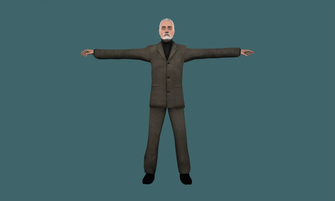 HL2 Breen — Human Model - front - GoldSrc Studio preview