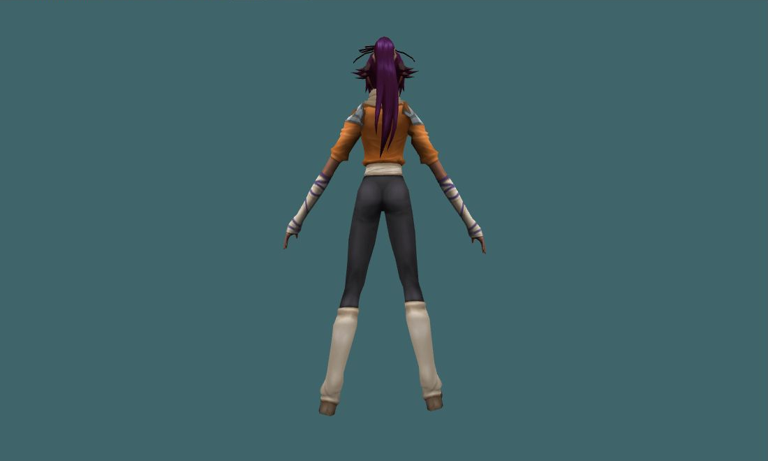Yoruichi - Human Model - back - GoldSrc Studio preview