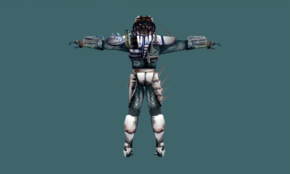 Predator (Blue) - Human Model - back - GoldSrc Studio preview