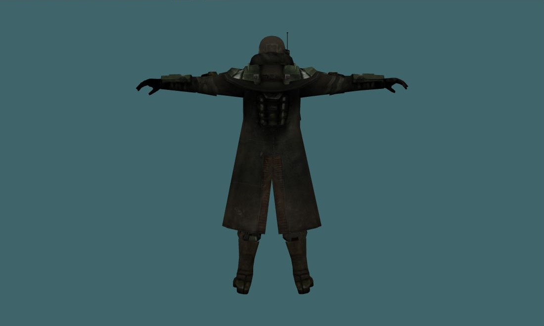 Veteran Ranger - Human Model - back - GoldSrc Studio preview