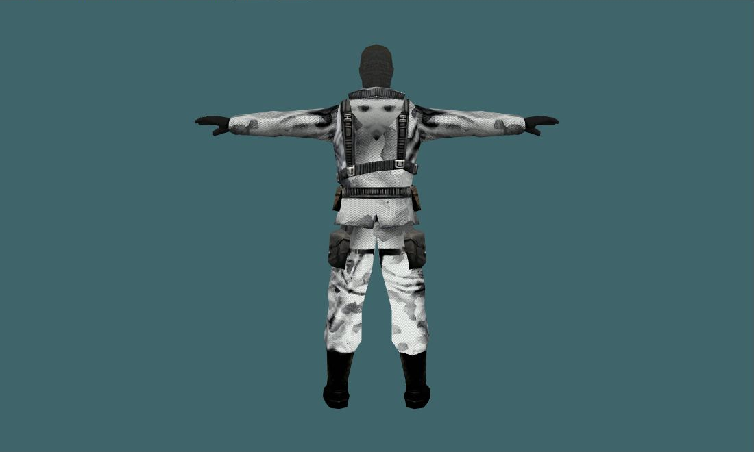 arctic — Human Model - back - GoldSrc Studio preview