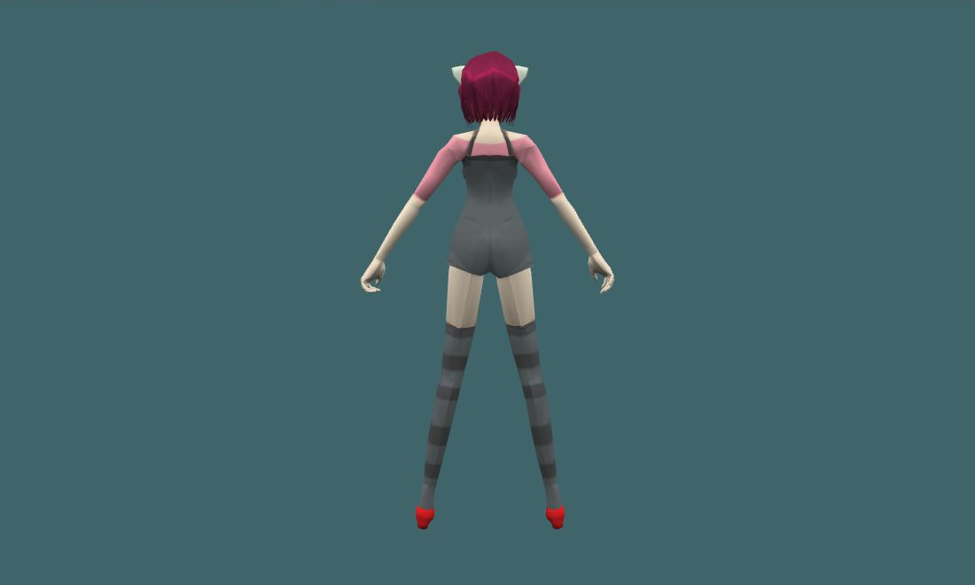 Lucy - Human Model - back - GoldSrc Studio preview
