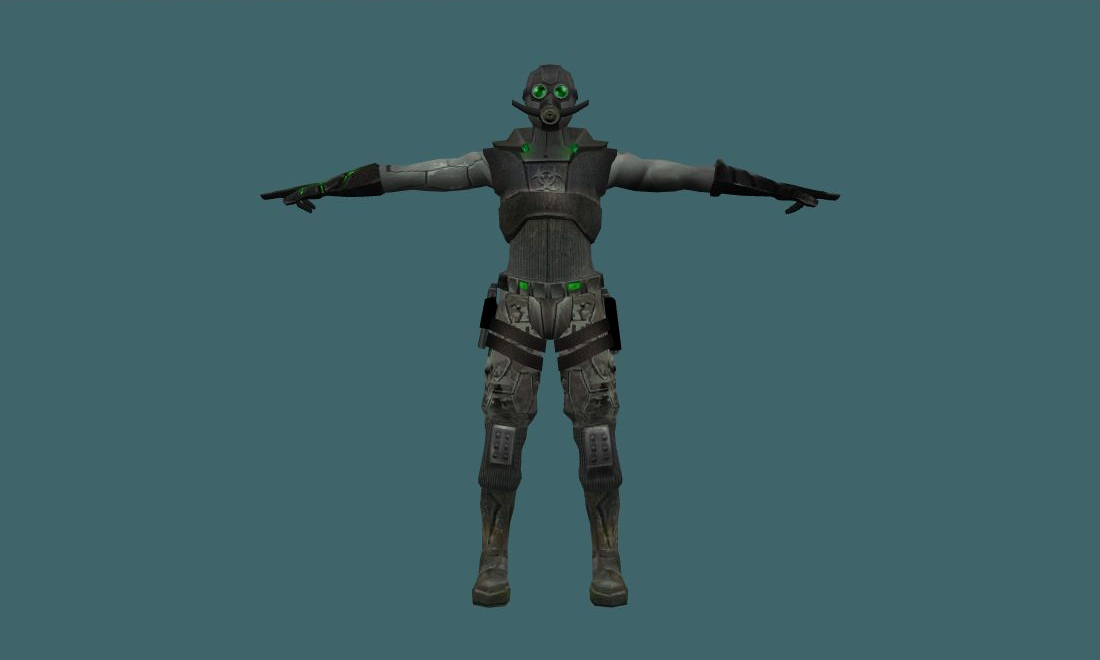 Bio Soldier - Human Model - front - GoldSrc Studio preview