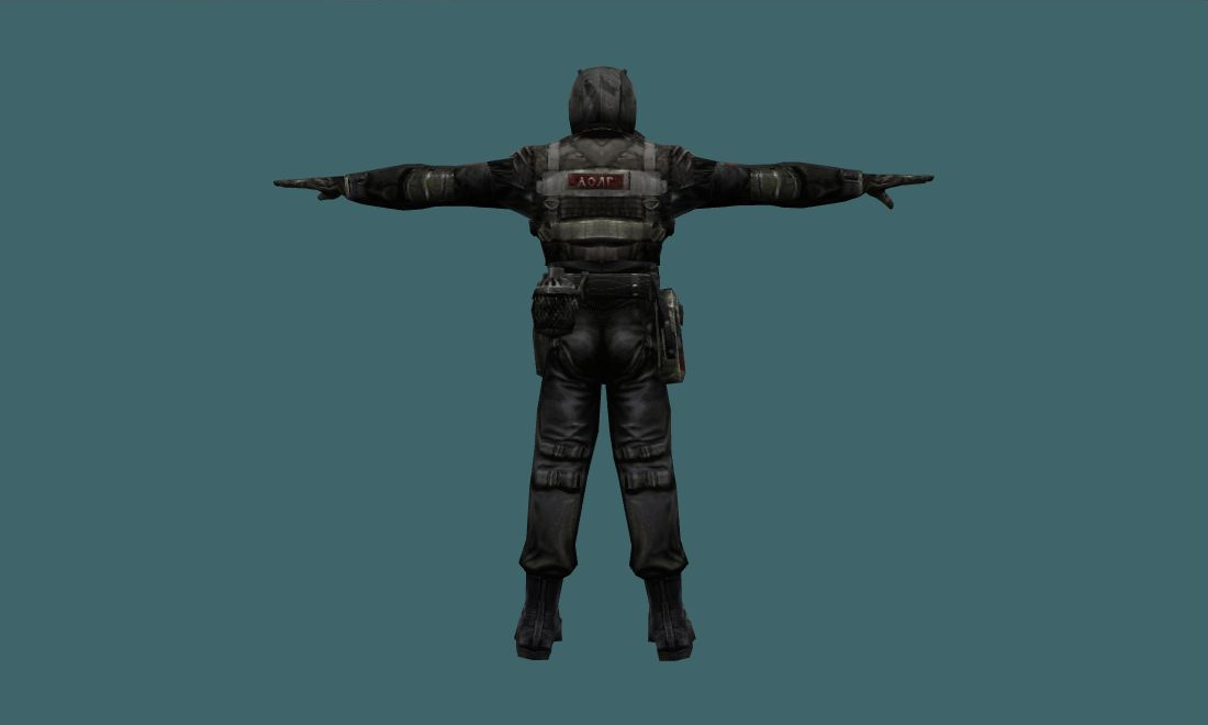 Dolg - Human Model - back - GoldSrc Studio preview