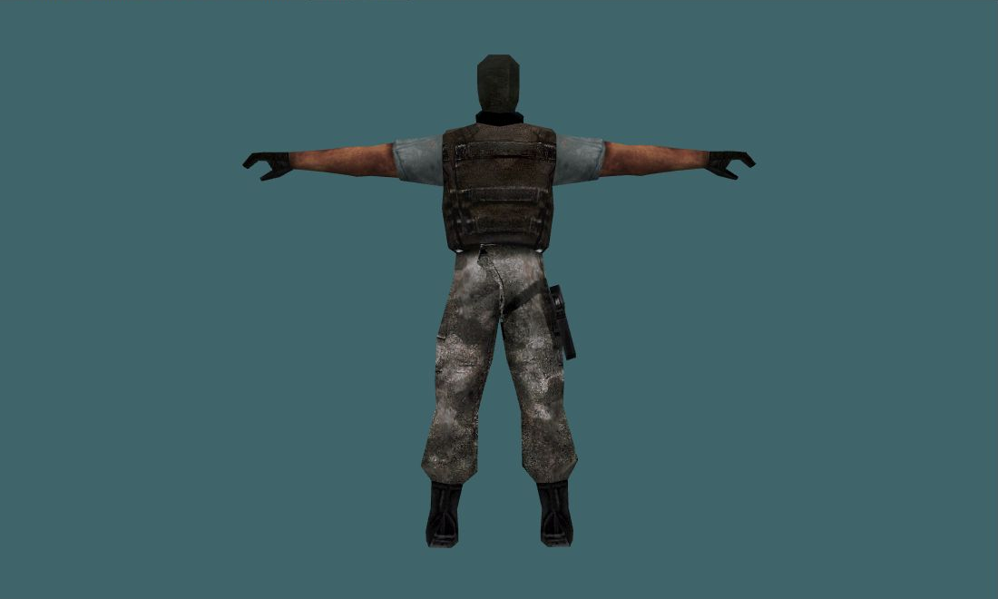 terror — Human Model - back - GoldSrc Studio preview