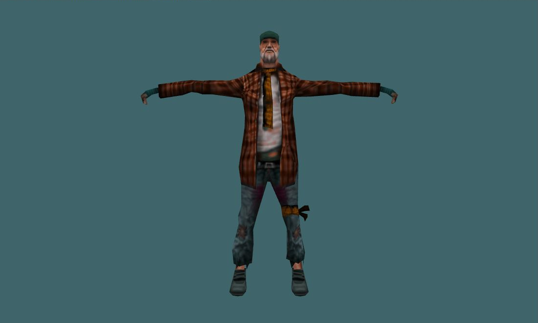 Homeless - Human Model - front - GoldSrc Studio preview