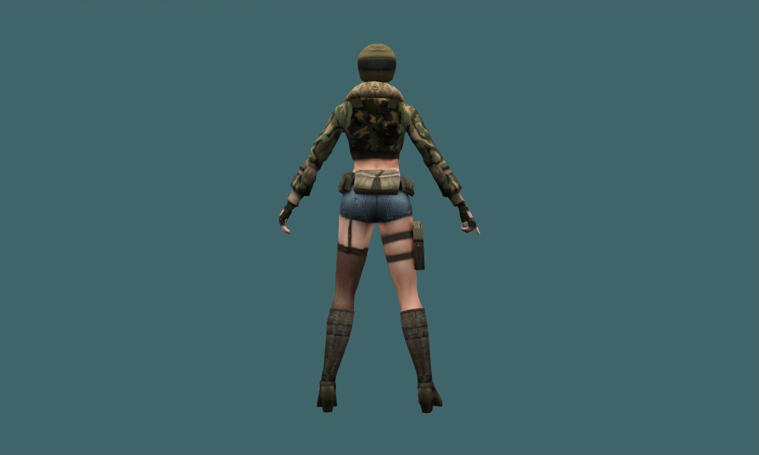 Tarantula - Human Model - back - GoldSrc Studio preview