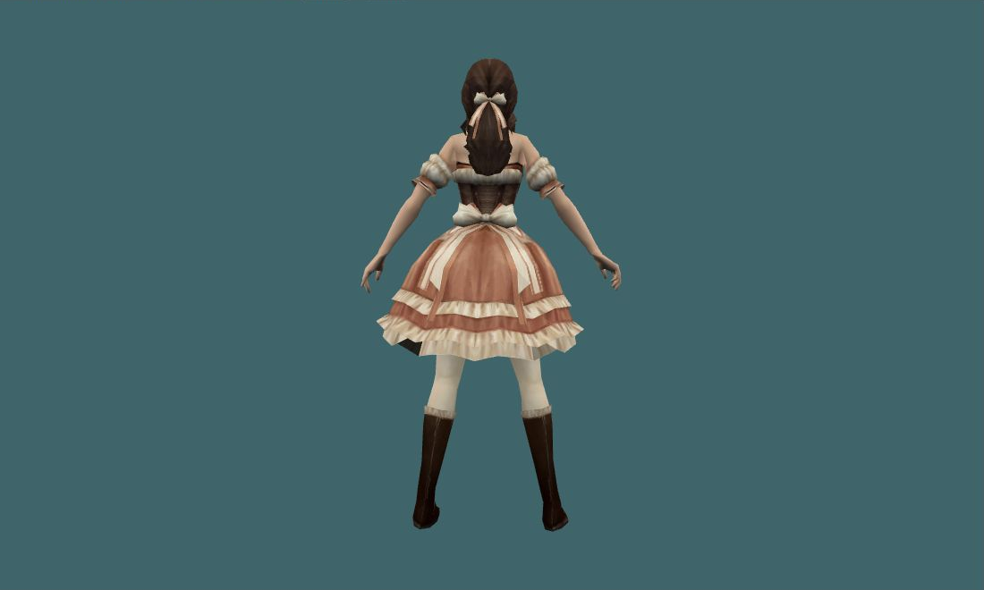 Modchina - Human Model - back - GoldSrc Studio preview