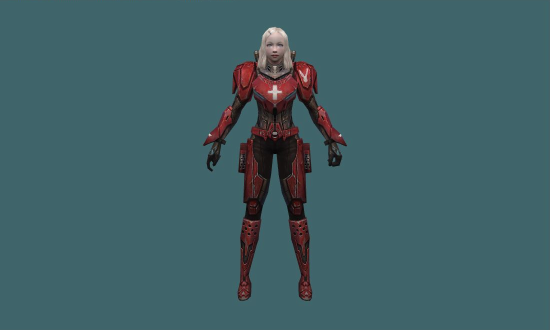 Alice Red Faction - Human Model - front - GoldSrc Studio preview