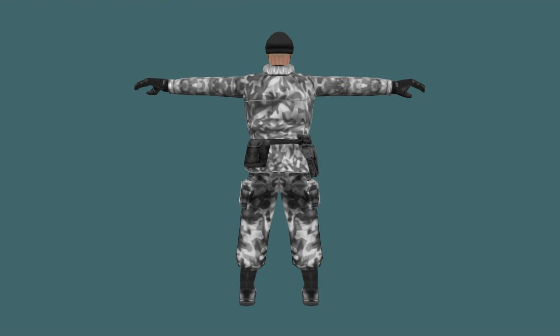 arctic — Human Model - back - GoldSrc Studio preview