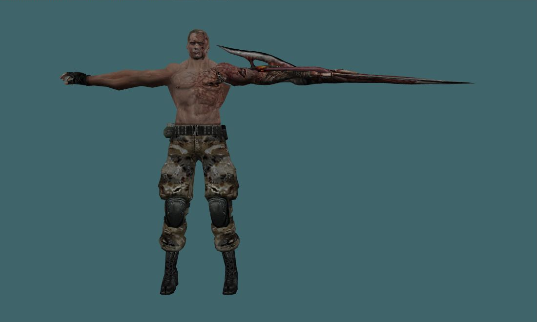 RE4 Infected Jack Krauser — Zombie — photo 1