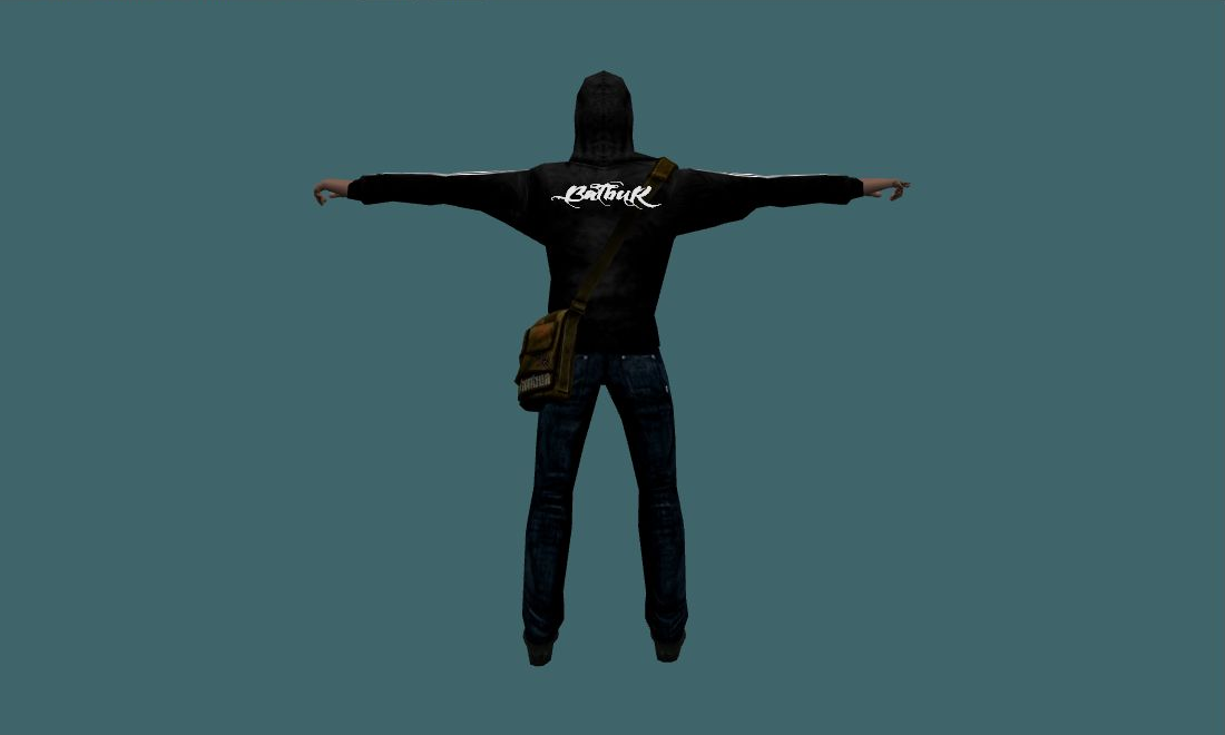 Bandit Balbur - Human Model - back - GoldSrc Studio preview