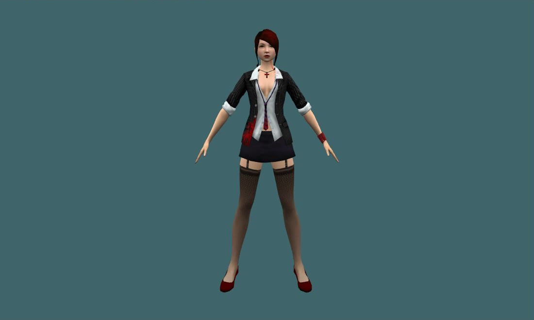 Clara - Human Model - front - GoldSrc Studio preview