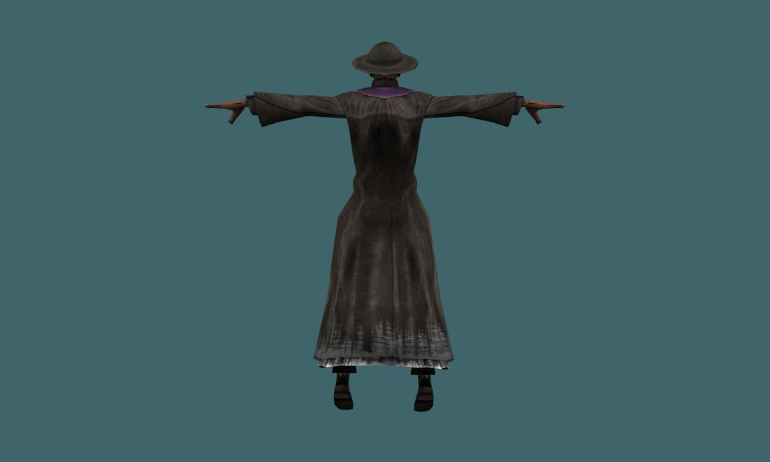 Priest - Human Model - back - GoldSrc Studio preview