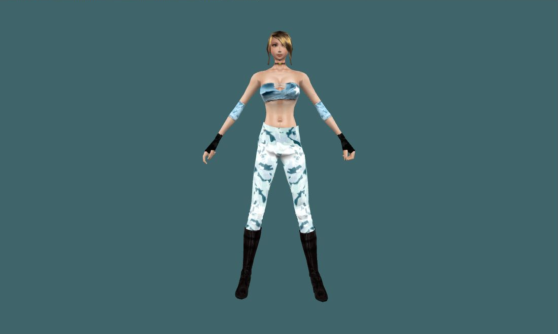 American_girl2 — Human Model - front - GoldSrc Studio preview