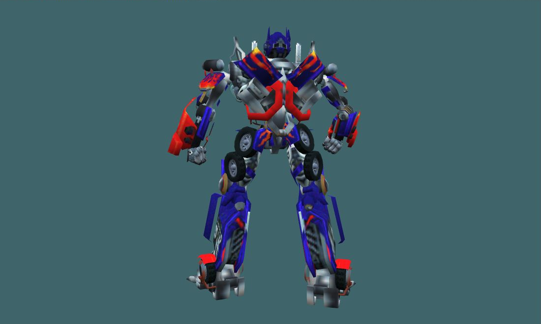 Optimus Prime - Human Model - back - GoldSrc Studio preview